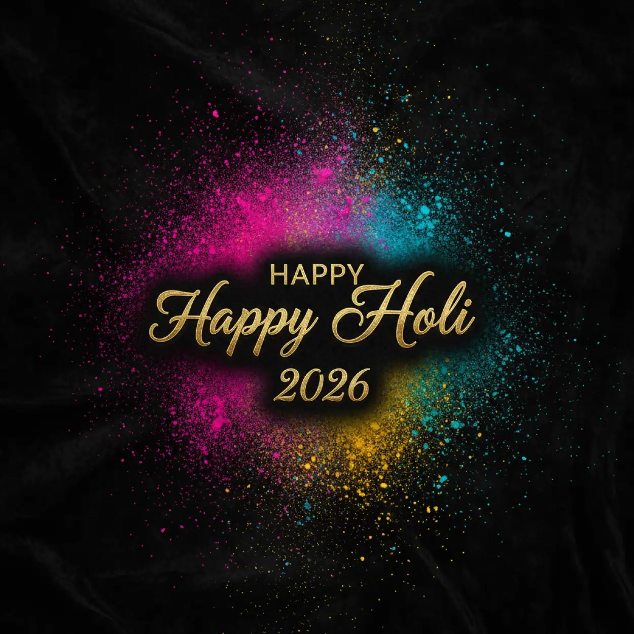 Free Download Happy Holi 2026 Greeting Card Festival Of Colors 2 - High Quality Happy Holi Greeting Card 2026 Image