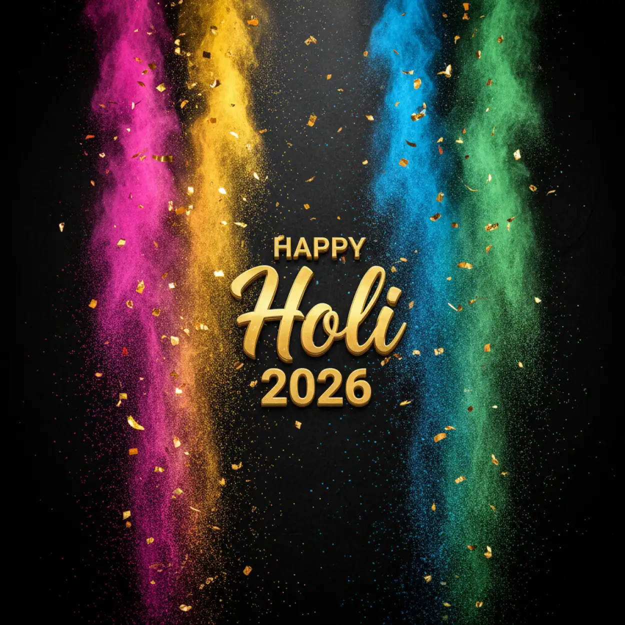 Free Download Happy Holi 2026 Greeting Card Festive Poster 2 - High Quality Happy Holi Greeting Card 2026 Image