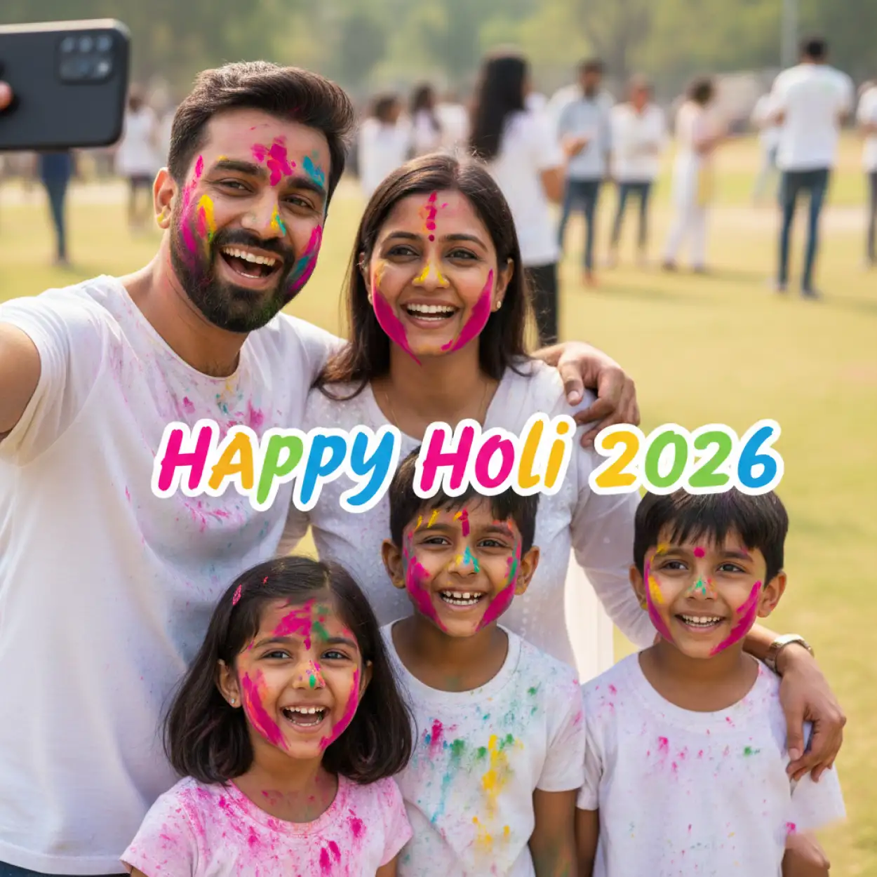 Free Download Happy Holi 2026 Greeting Card For Employees 2 - High Quality Happy Holi Greeting Card 2026 Image