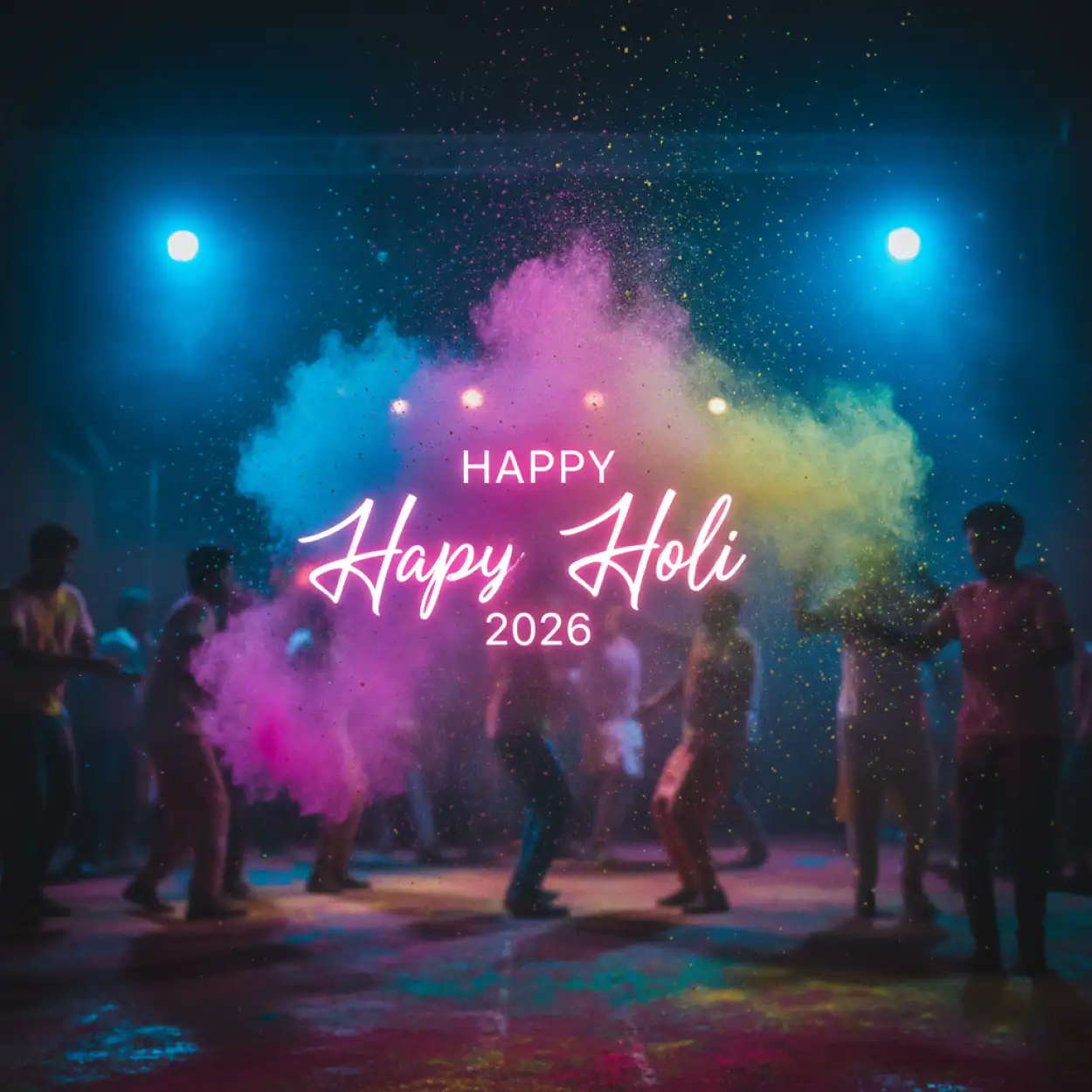 Free Download Happy Holi 2026 Greeting Card For Instagram Post 2 - High Quality Happy Holi Greeting Card 2026 Image
