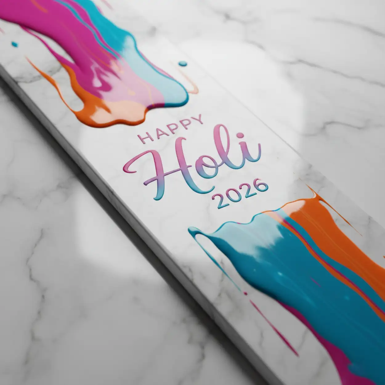 Free Download Happy Holi 2026 Greeting Card Invitation Style 2 - High Quality Happy Holi Greeting Card 2026 Image