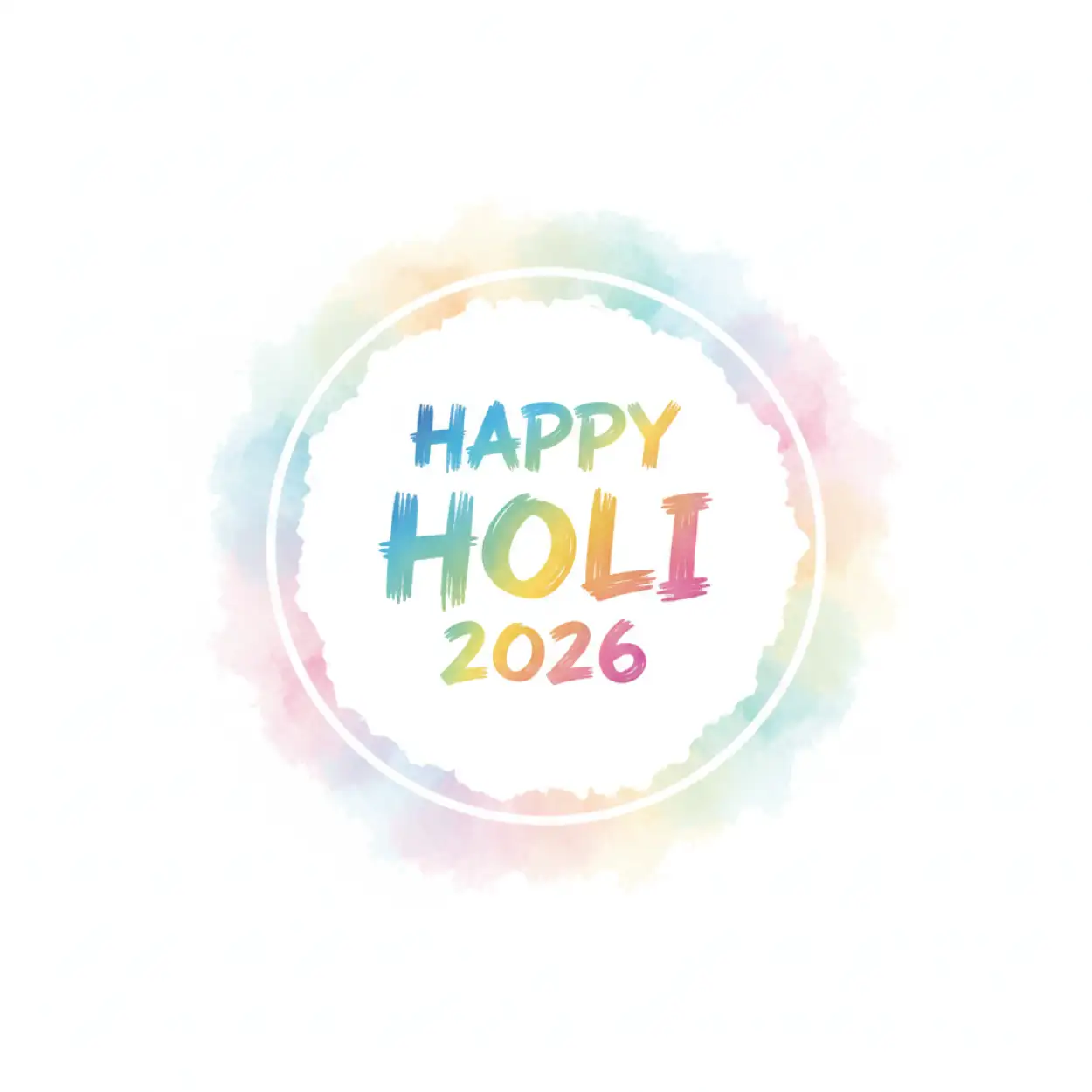Free Download Happy Holi 2026 Greeting Template Psd - High Quality Happy Holi 2026 Image