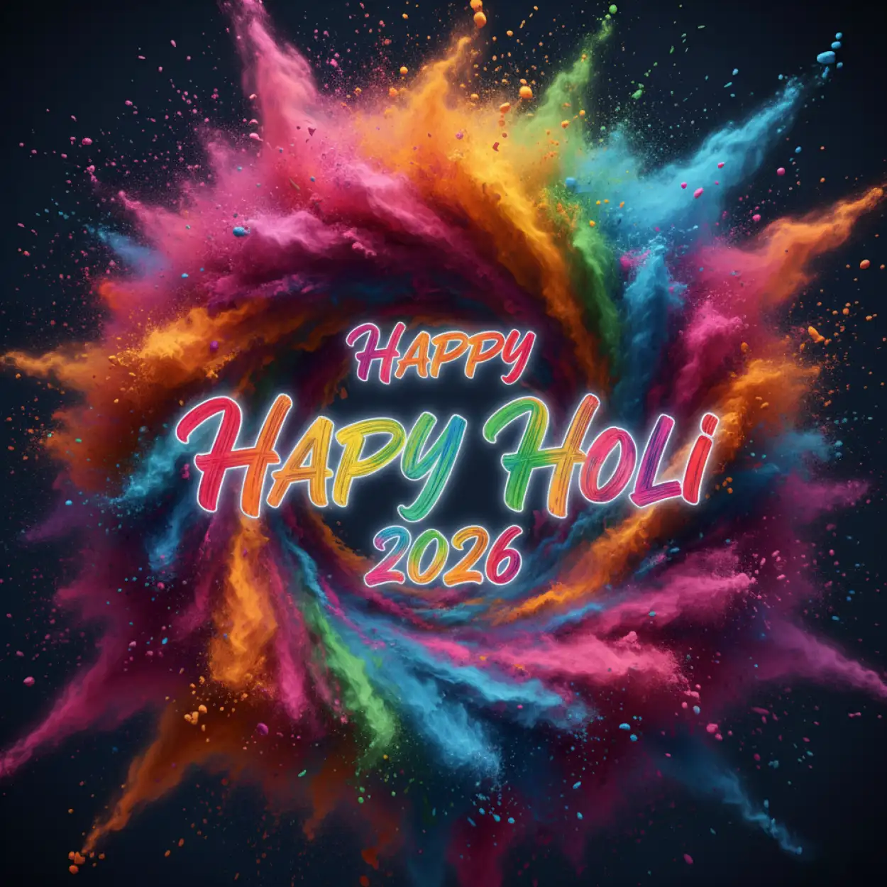 Free Download Happy Holi 2026 Hd Png Images - High Quality Happy Holi 2026 Transparent PNG