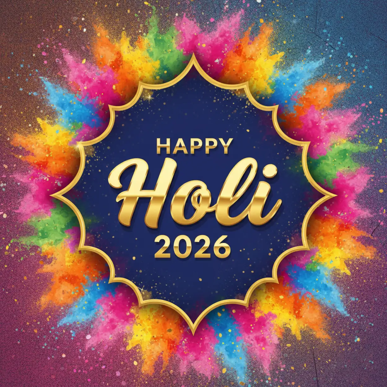 Free Download Happy Holi 2026 Messages For Family - High Quality Happy Holi 2026 Image