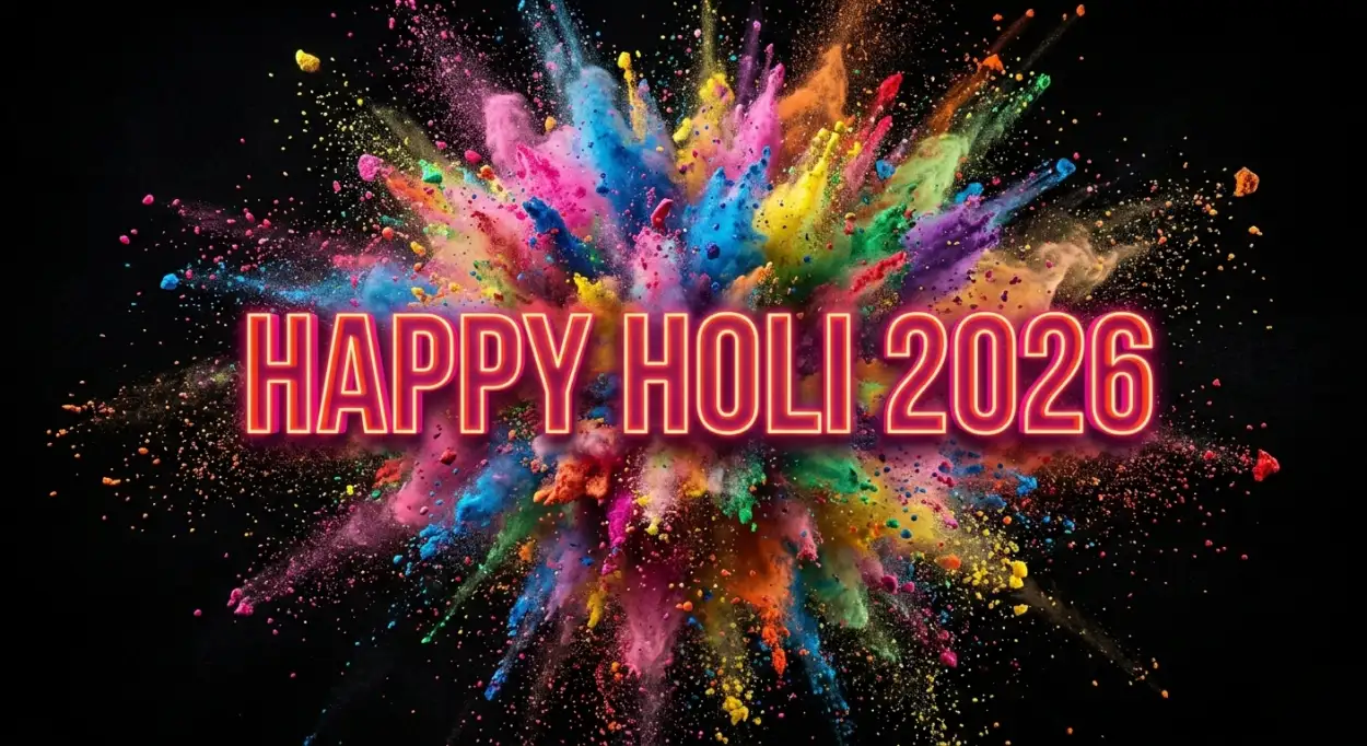 Free Download Happy Holi 2026 Photo Banner Design - High Quality Happy Holi 2026 Photo Image