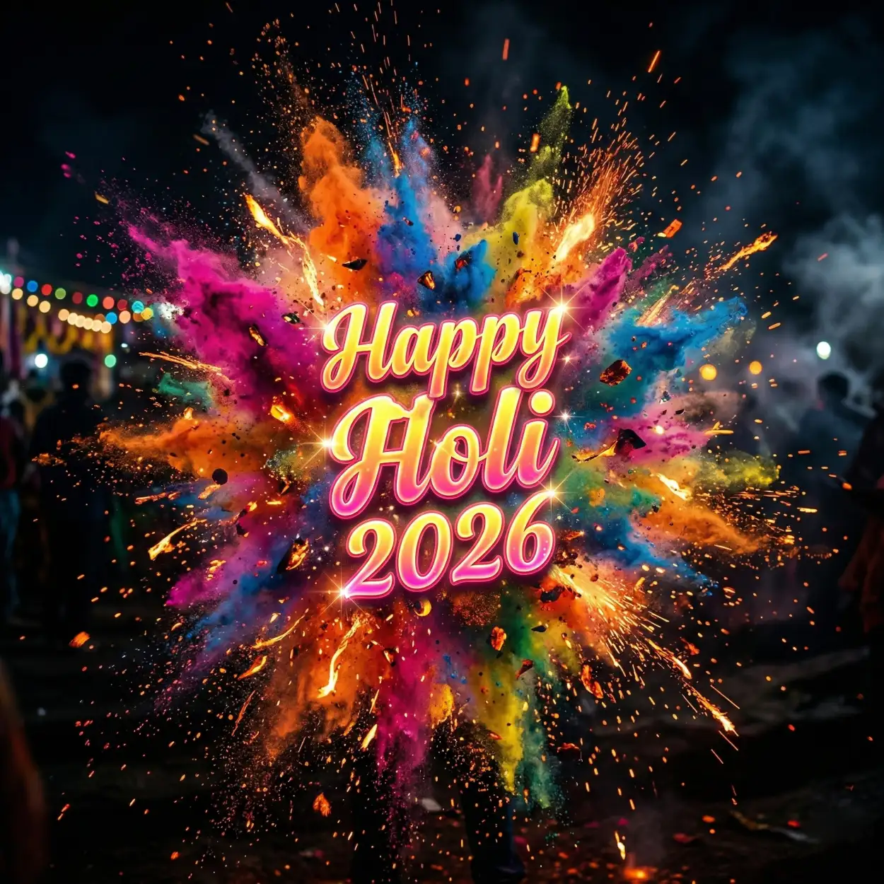 Free Download Happy Holi 2026 Photo Festive Template - High Quality Happy Holi 2026 Photo Image