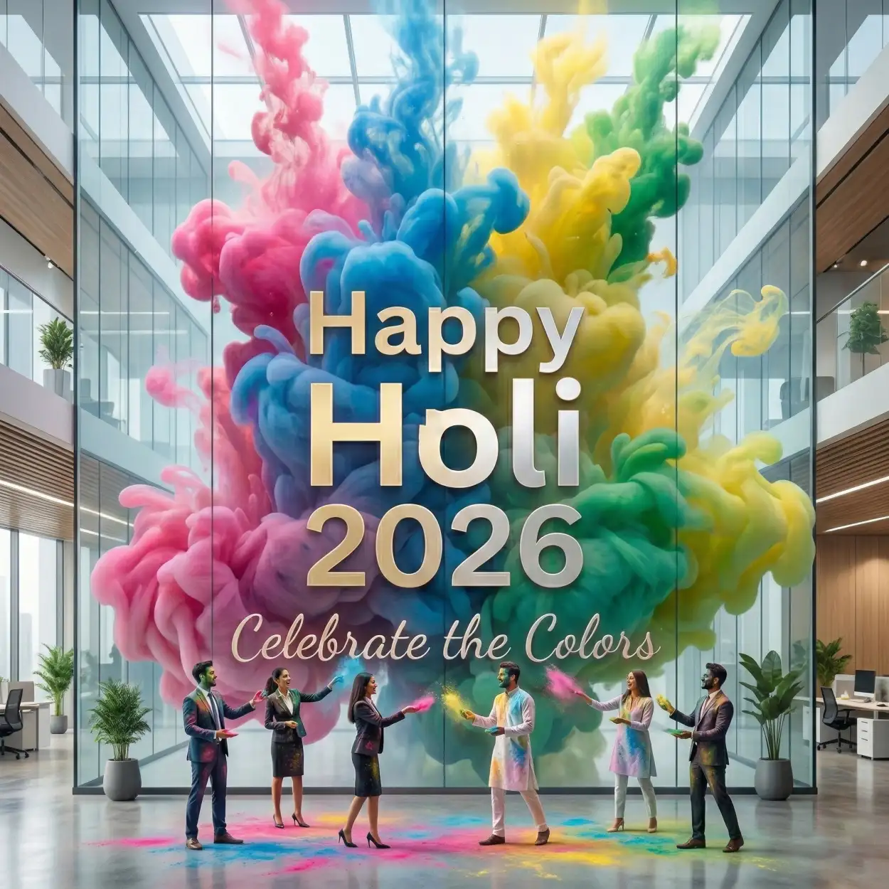 Free Download Happy Holi 2026 Photo Greeting Banner - High Quality Happy Holi 2026 Photo Image