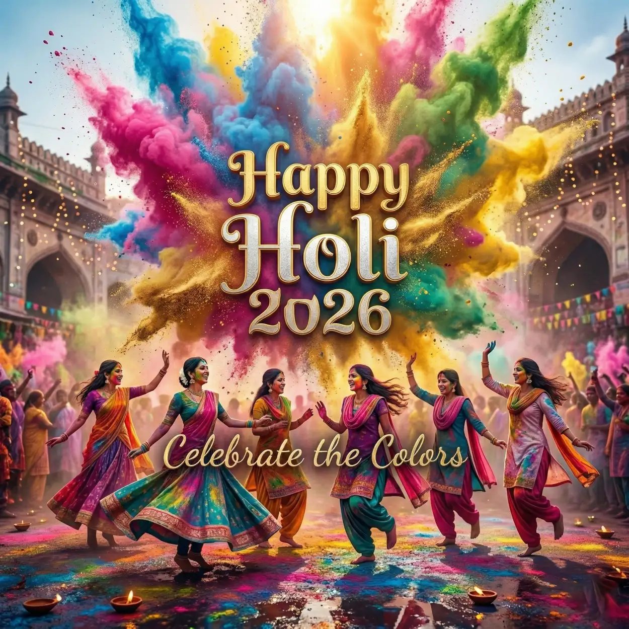Free Download Happy Holi 2026 Photo Royal Theme - High Quality Happy Holi 2026 Photo Image