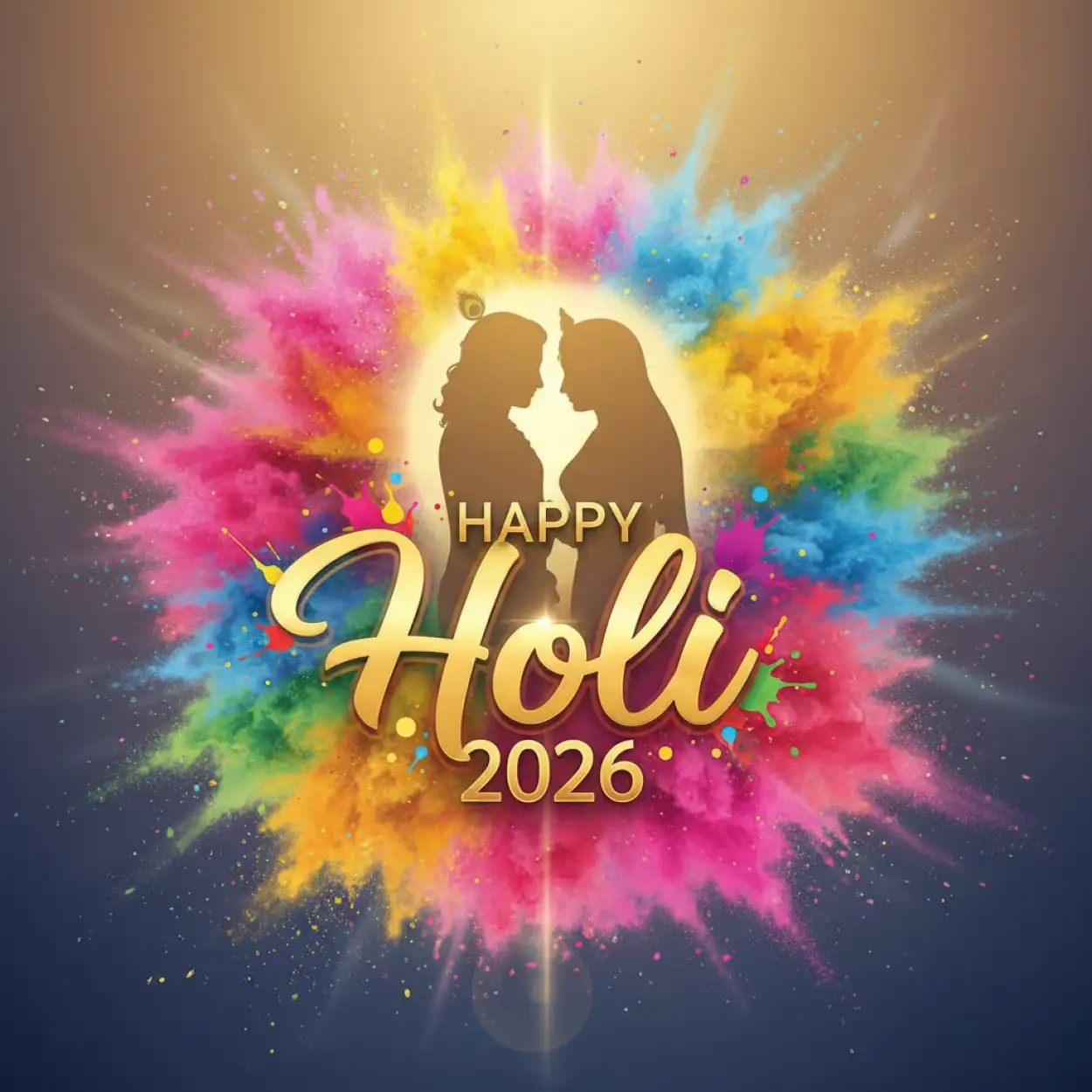 Free Download Happy Holi 2026 Romantic Messages - High Quality Happy Holi 2026 Image