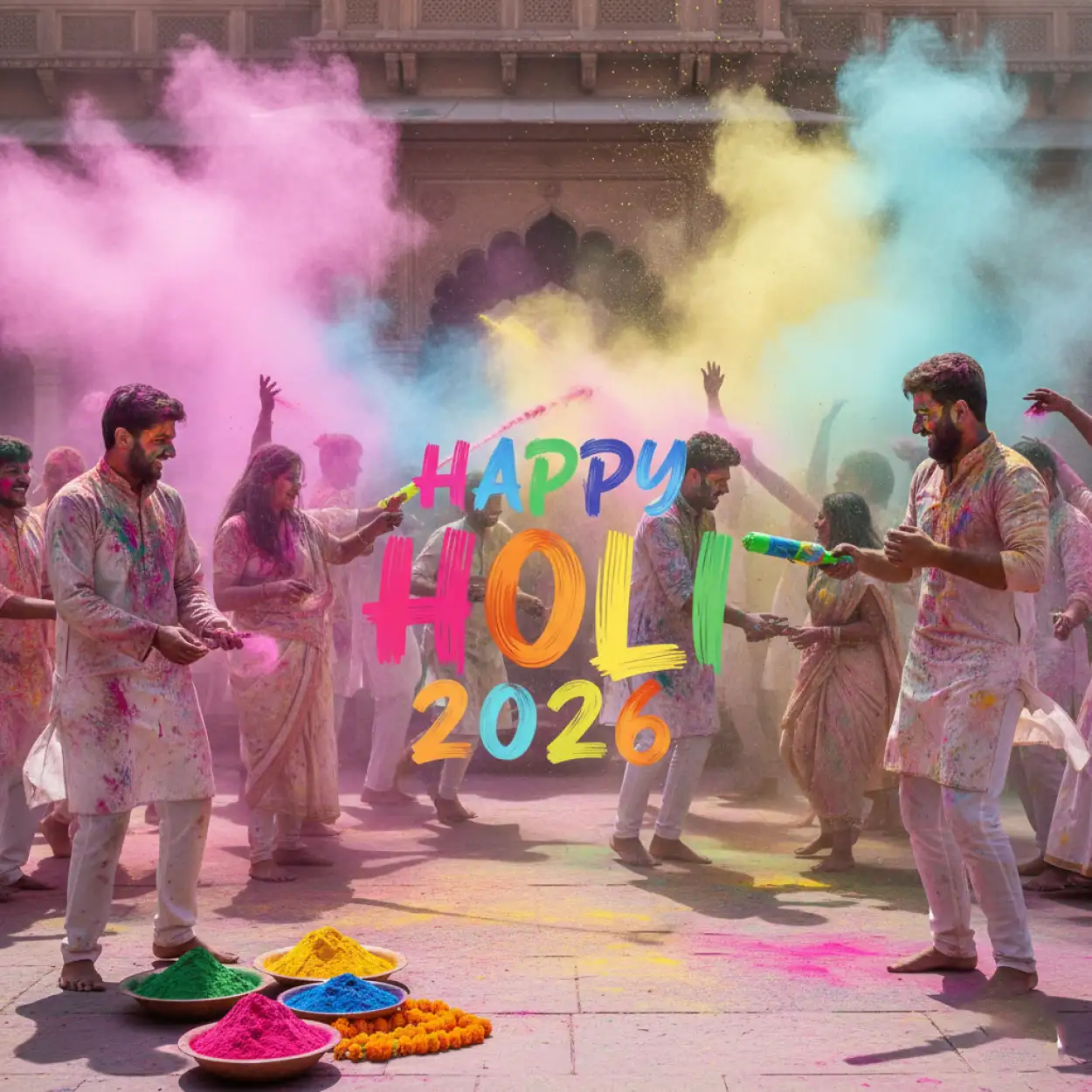 Free Download Happy Holi 2026 Trending Captions - High Quality Happy Holi 2026 Image