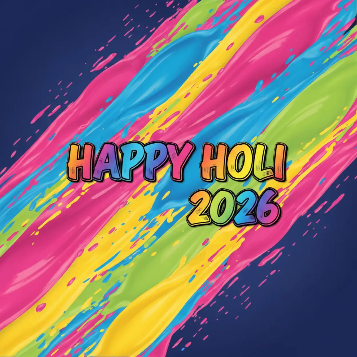 Free Download Happy Holi 2026 Vibrant Background - High Quality Happy Holi 2026 Background Image