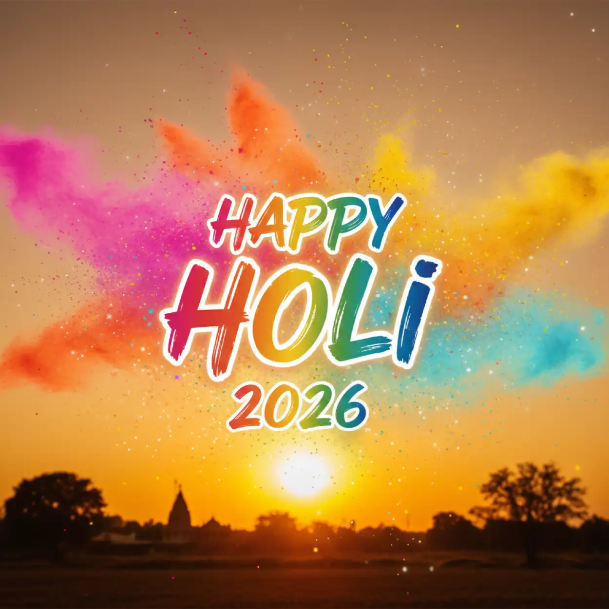 Free Download Happy Holi 2026 Wishes In English - High Quality Happy Holi 2026 Image