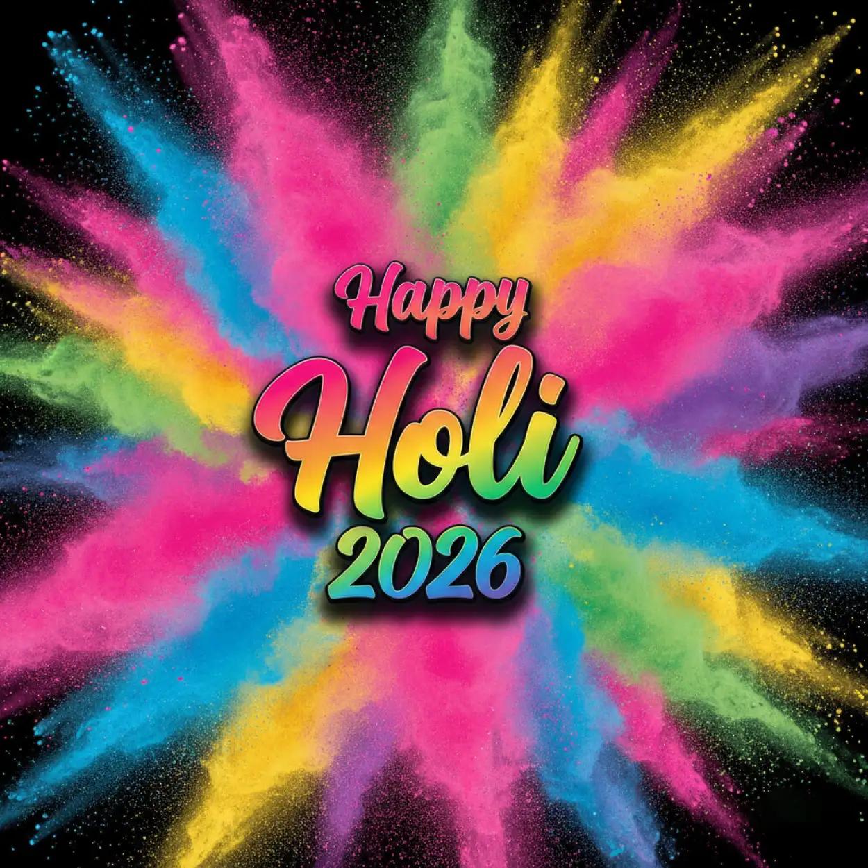 Free Download Happy Holi Celebration 2026 Color Splash Png 2 - High Quality Happy Holi Celebration 2026 Transparent PNG