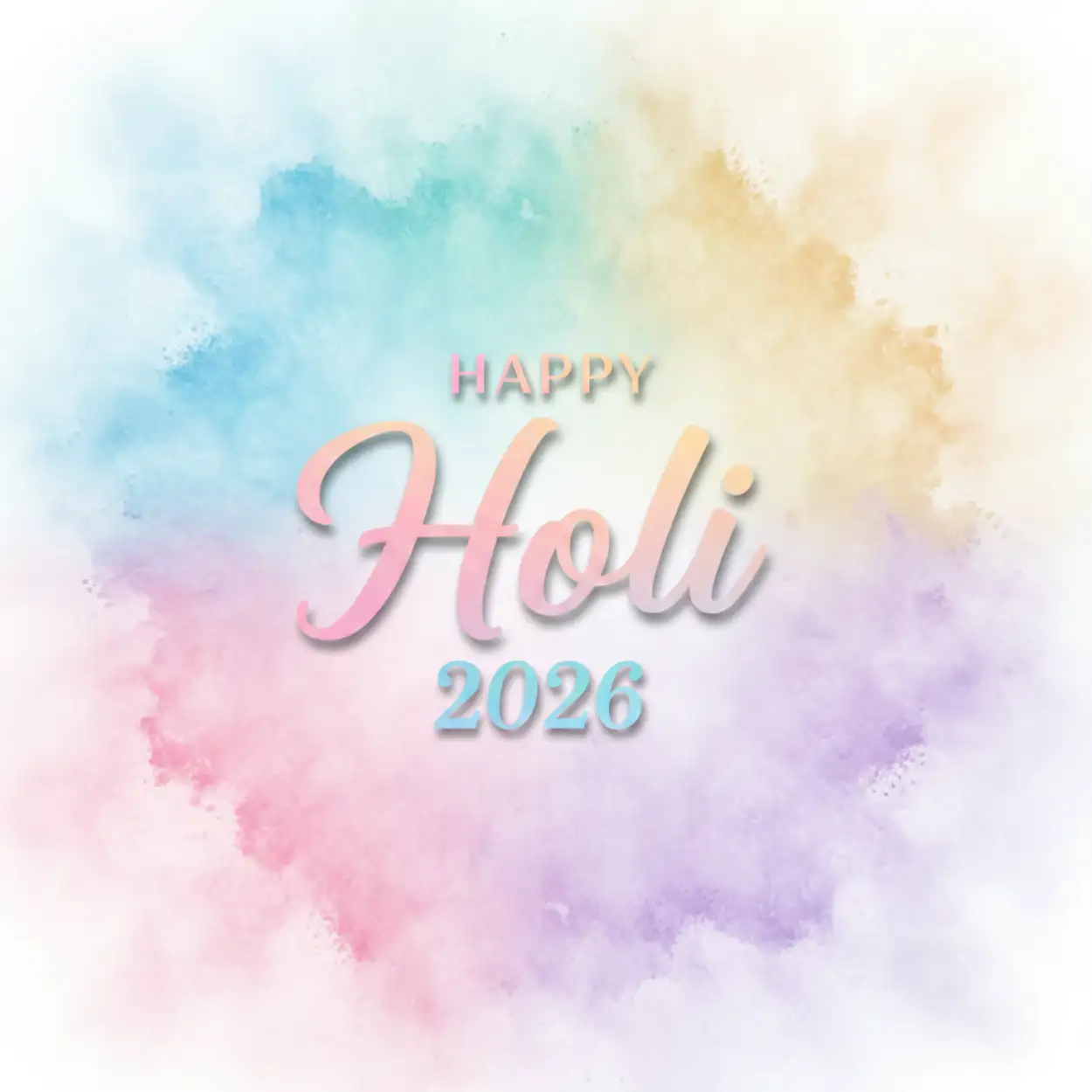 Free Download Happy Holi Celebration 2026 Greeting Card Design - High Quality Happy Holi Celebration 2026 Image