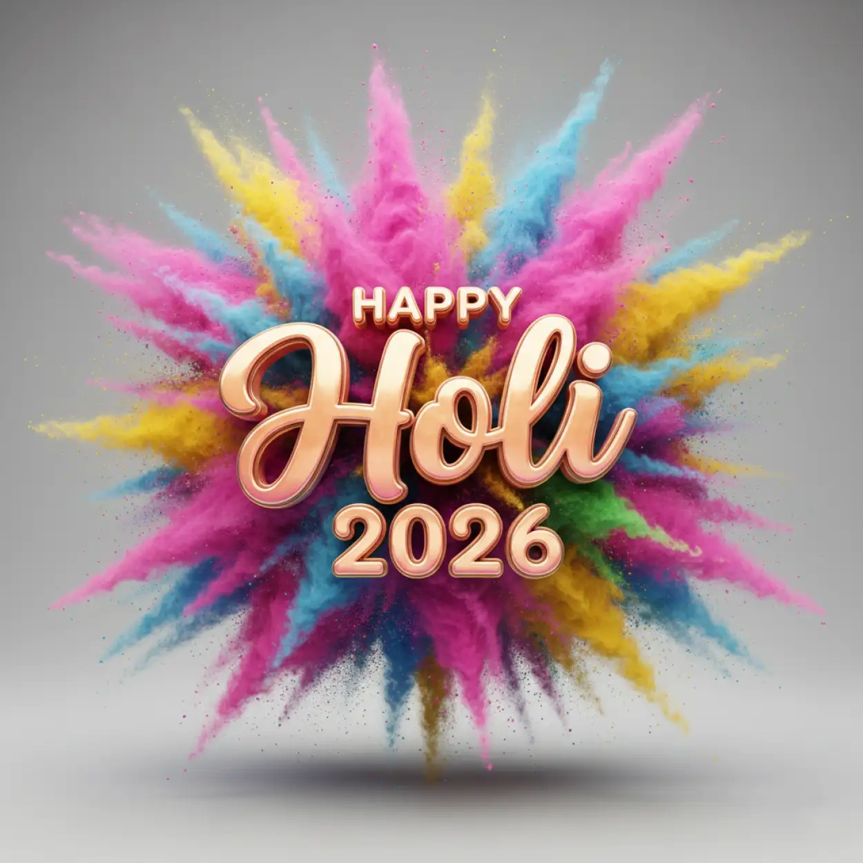 Free Download Happy Holi Celebration 2026 Happy Holi Text Png 2 - High Quality Happy Holi Celebration 2026 Transparent PNG