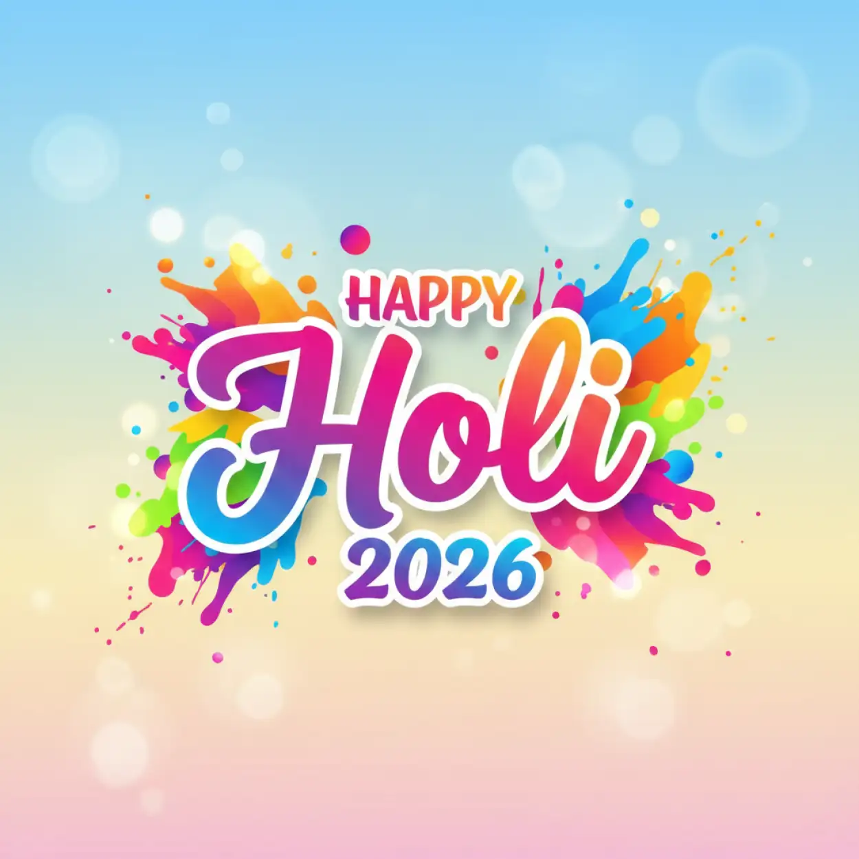 Free Download Happy Holi Celebration 2026 Vector Illustration 2 - High Quality Happy Holi Celebration 2026 Image