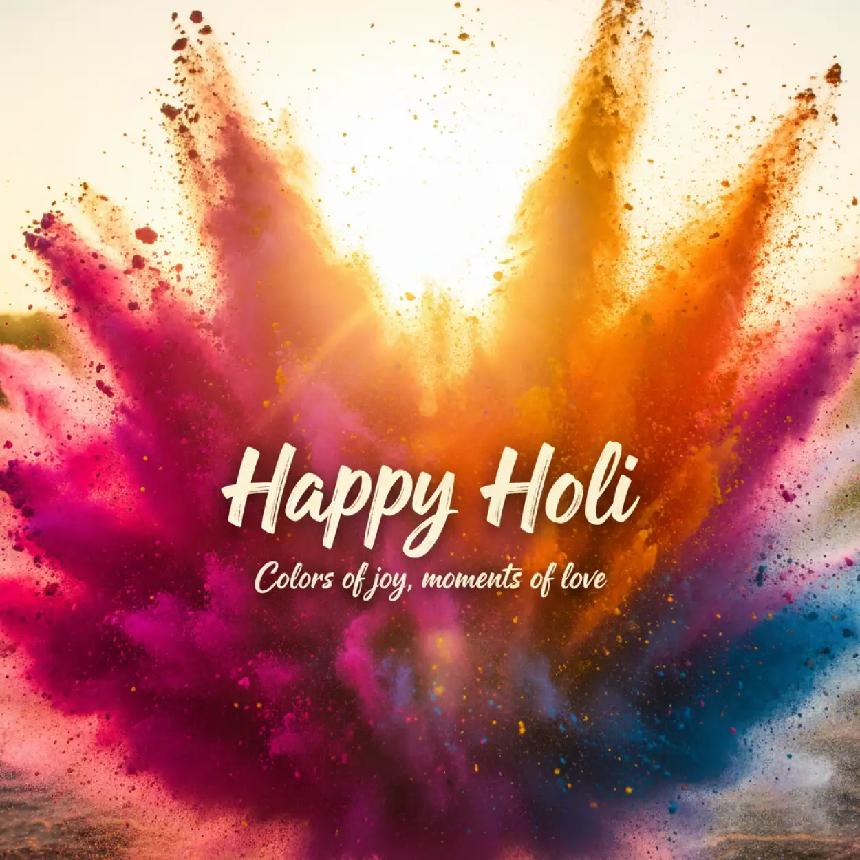 Free Download Happy Holi Greeting Card Background Hd - High Quality Happy Holi Greeting Card Design 2026 Background Image