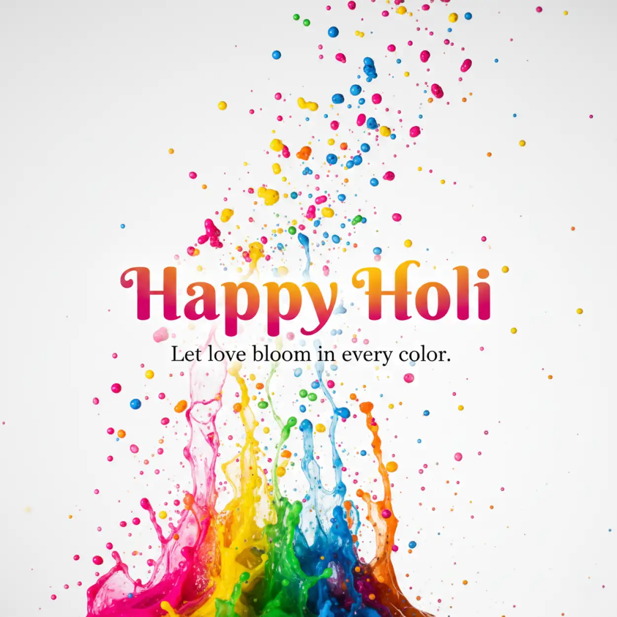 Free Download Happy Holi Greeting Card Corporate Design Template 2 - High Quality Happy Holi Greeting Card Design 2026 Image