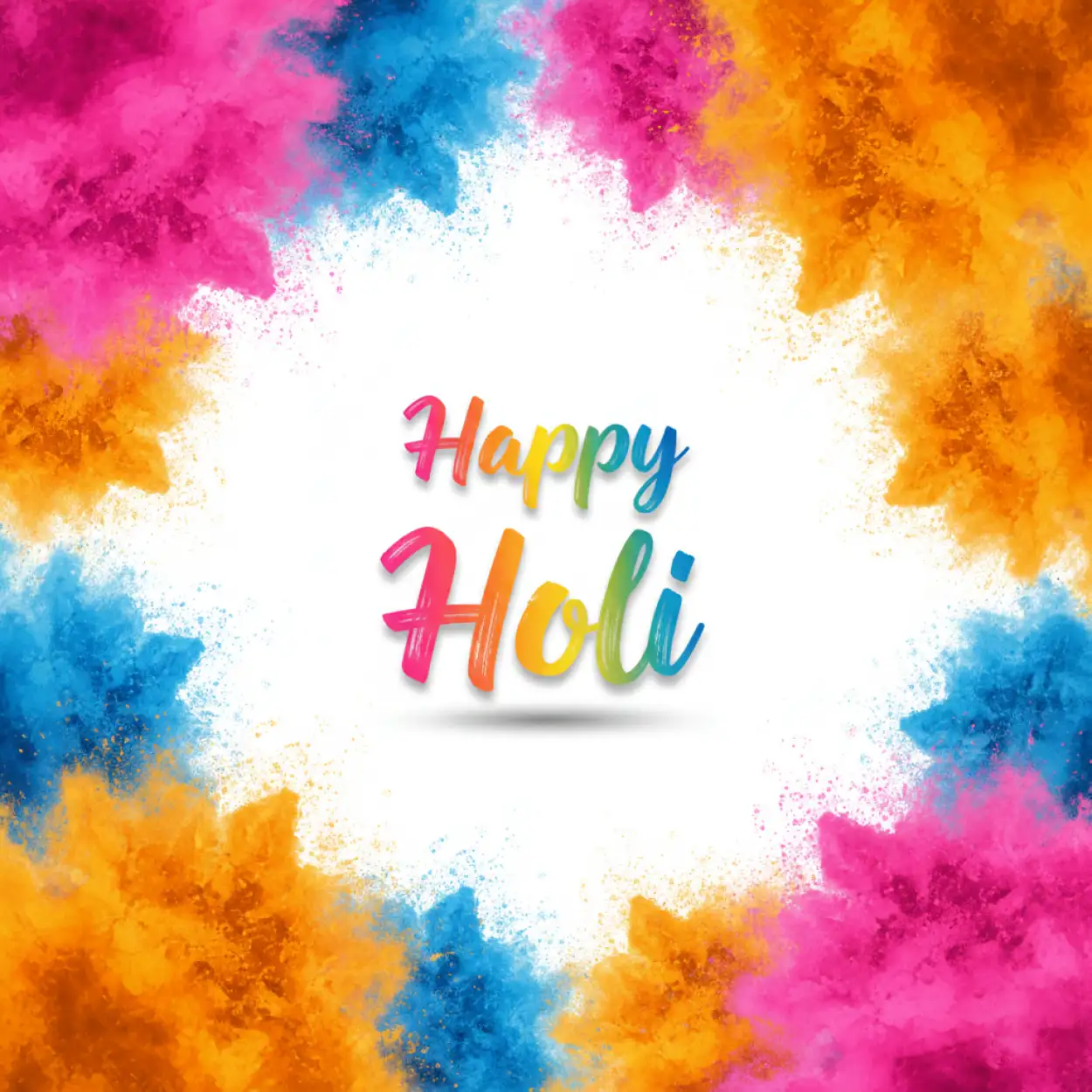 Free Download Happy Holi Greeting Card Indian Cultural Theme - High Quality Happy Holi Greeting Card Design 2026 Image