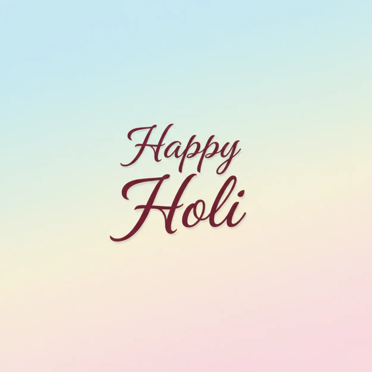 Free Download Happy Holi Greeting Card Landscape Layout - High Quality Happy Holi Greeting Card Design 2026 Image