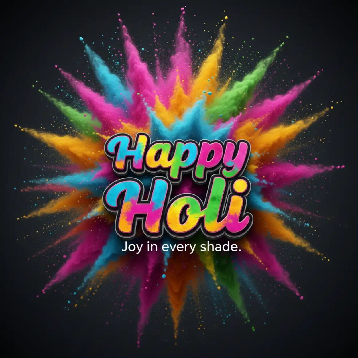 Free Download Happy Holi Greeting Card Png Free Download - High Quality Happy Holi Greeting Card Design 2026 Transparent PNG