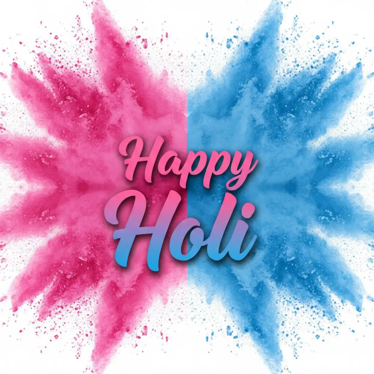 Free Download Happy Holi Greeting Card Social Media Template 2 - High Quality Happy Holi Greeting Card Design 2026 Image