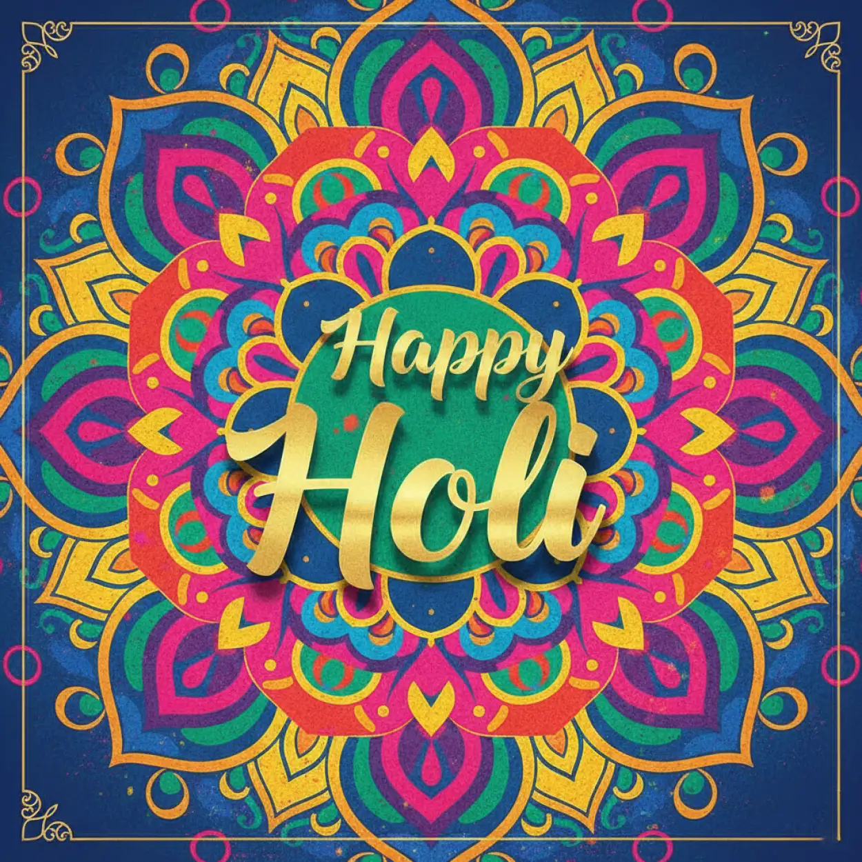 Free Download Happy Holi Greeting Card Vibrant Indian Colors 2 - High Quality Happy Holi Greeting Card Design 2026 Image