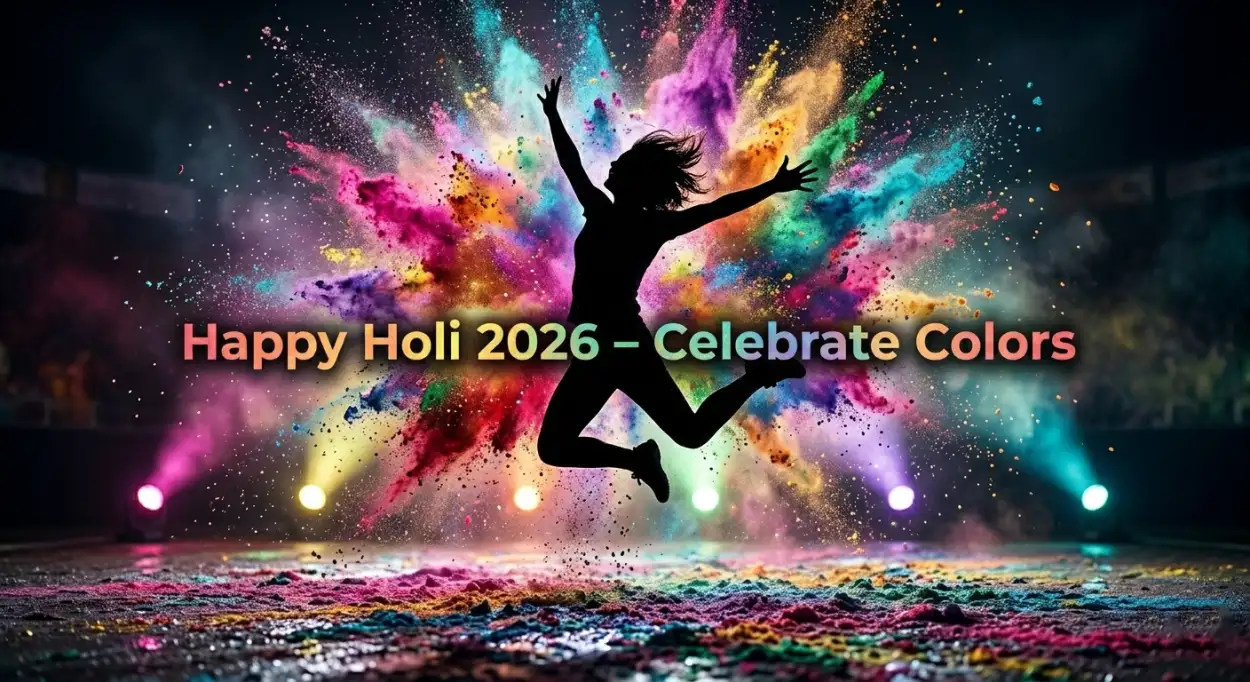 Free Download Happy Holi Wishes 2026 Banner Design - High Quality Happy Holi Wishes 2026 Image