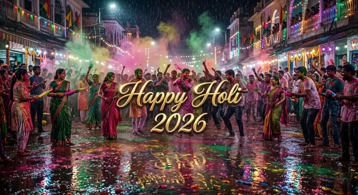 Free Download Happy Holi Wishes 2026 Best Lines For Greeting Card - High Quality Happy Holi Wishes 2026 Image