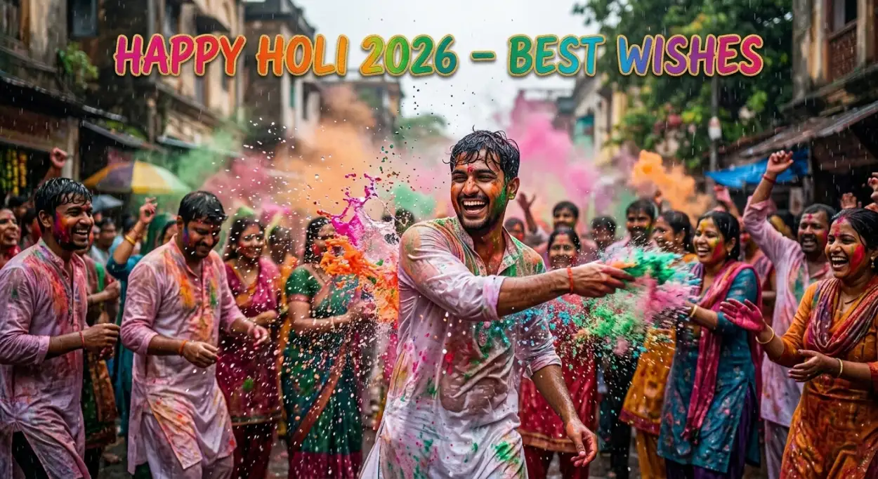 Free Download Happy Holi Wishes 2026 Best Whatsapp Message - High Quality Happy Holi Wishes 2026 Image