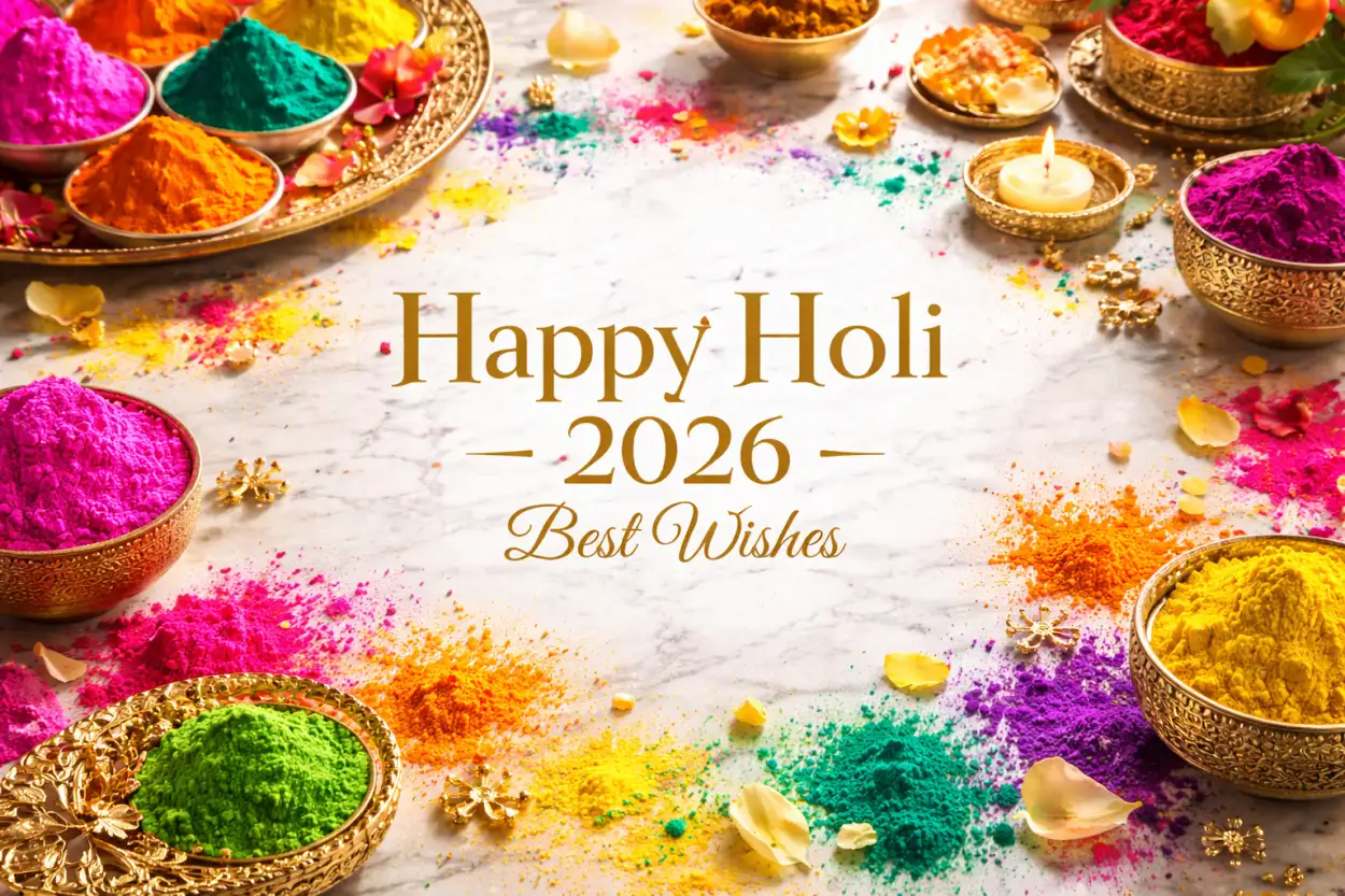 Free Download Happy Holi Wishes 2026 Business Greeting - High Quality Happy Holi Wishes 2026 Image