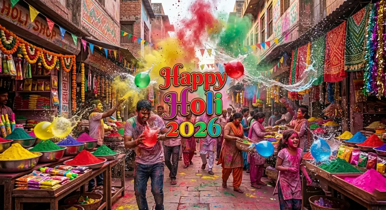 Free Download Happy Holi Wishes 2026 Caption For Instagram - High Quality Happy Holi Wishes 2026 Image