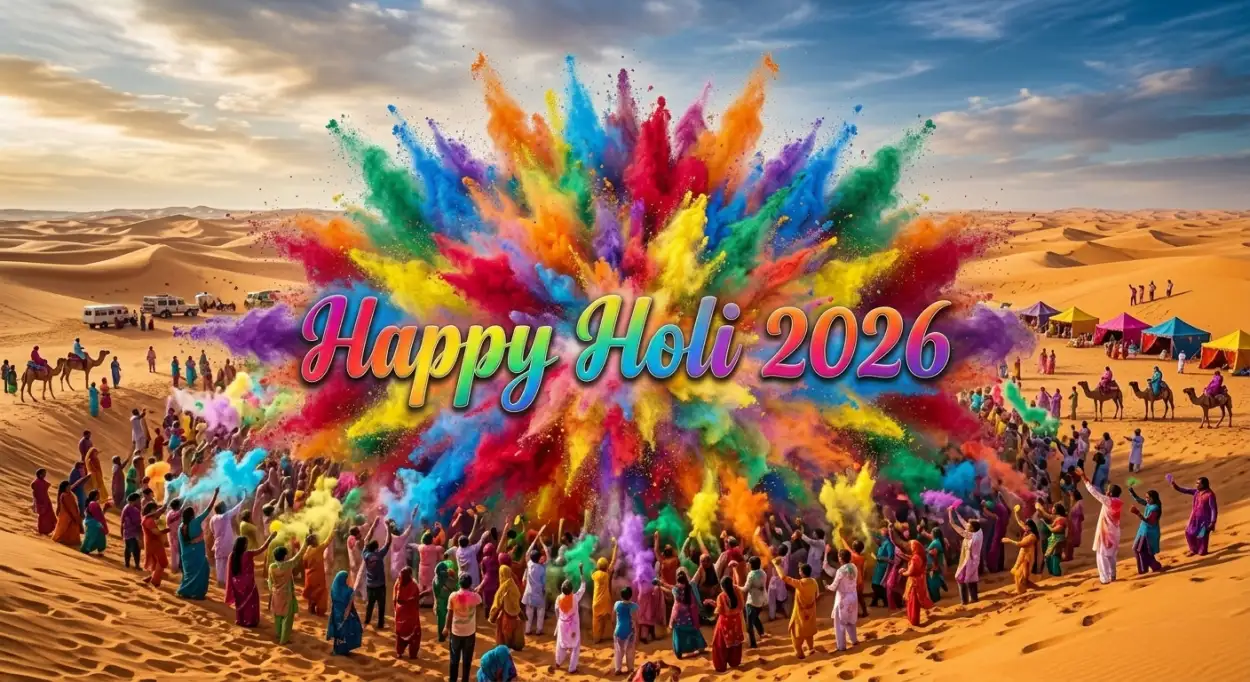 Free Download Happy Holi Wishes 2026 Colorful Quotes - High Quality Happy Holi Wishes 2026 Image