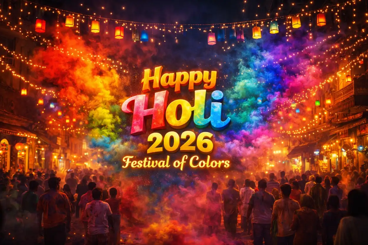Free Download Happy Holi Wishes 2026 Festival Status Lines - High Quality Happy Holi Wishes 2026 Image