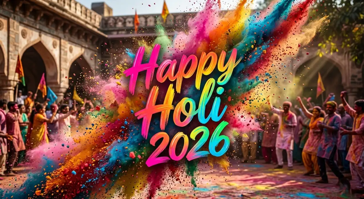 Free Download Happy Holi Wishes 2026 In Hindi For Instagram Story - High Quality Happy Holi Wishes 2026 Image