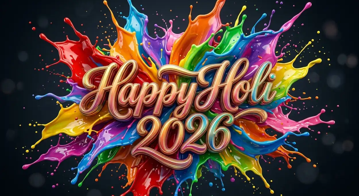 Free Download Happy Holi Wishes 2026 In Hindi Text For Whatsapp Status - High Quality Happy Holi Wishes 2026 Image
