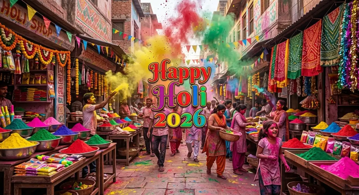 Free Download Happy Holi Wishes 2026 Indian Festival Image - High Quality Happy Holi Wishes 2026 Image