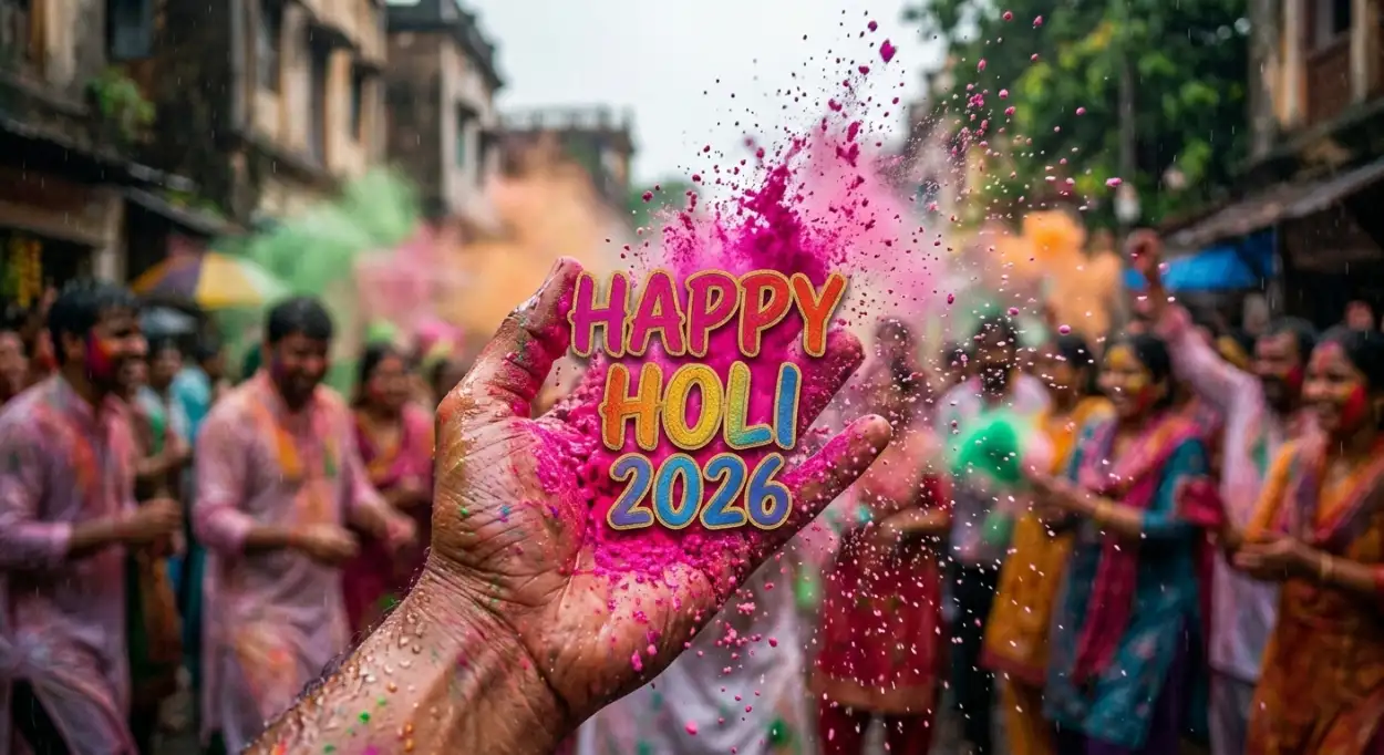 Free Download Happy Holi Wishes 2026 Latest Quotes - High Quality Happy Holi Wishes 2026 Image