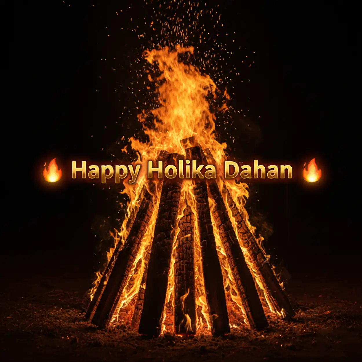Free Download Happy Holika Dahan Bonfire Flames Hd - High Quality Happy Holika Dahan Image