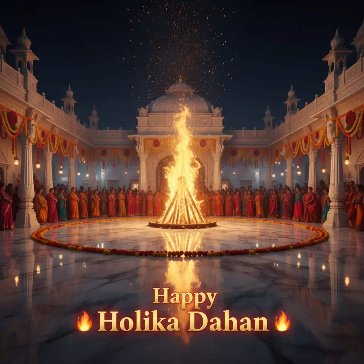 Free Download Happy Holika Dahan Festival Background Design - High Quality Happy Holika Dahan Background Image