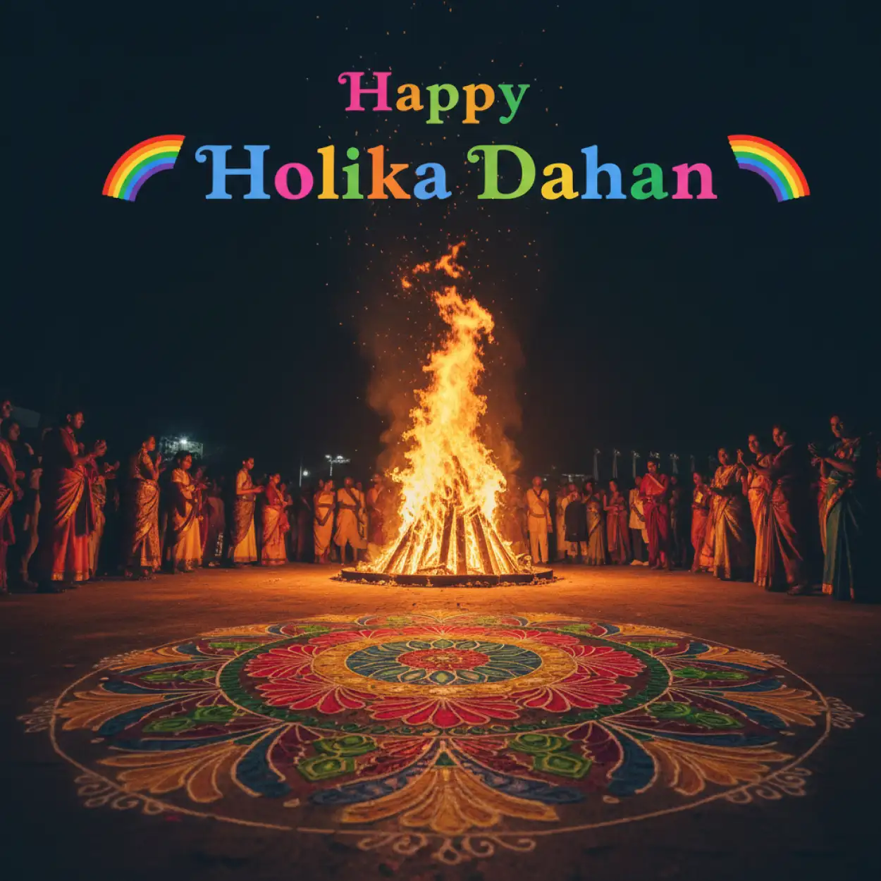 Free Download Happy Holika Dahan Festival Banner Png - High Quality Happy Holika Dahan Transparent PNG