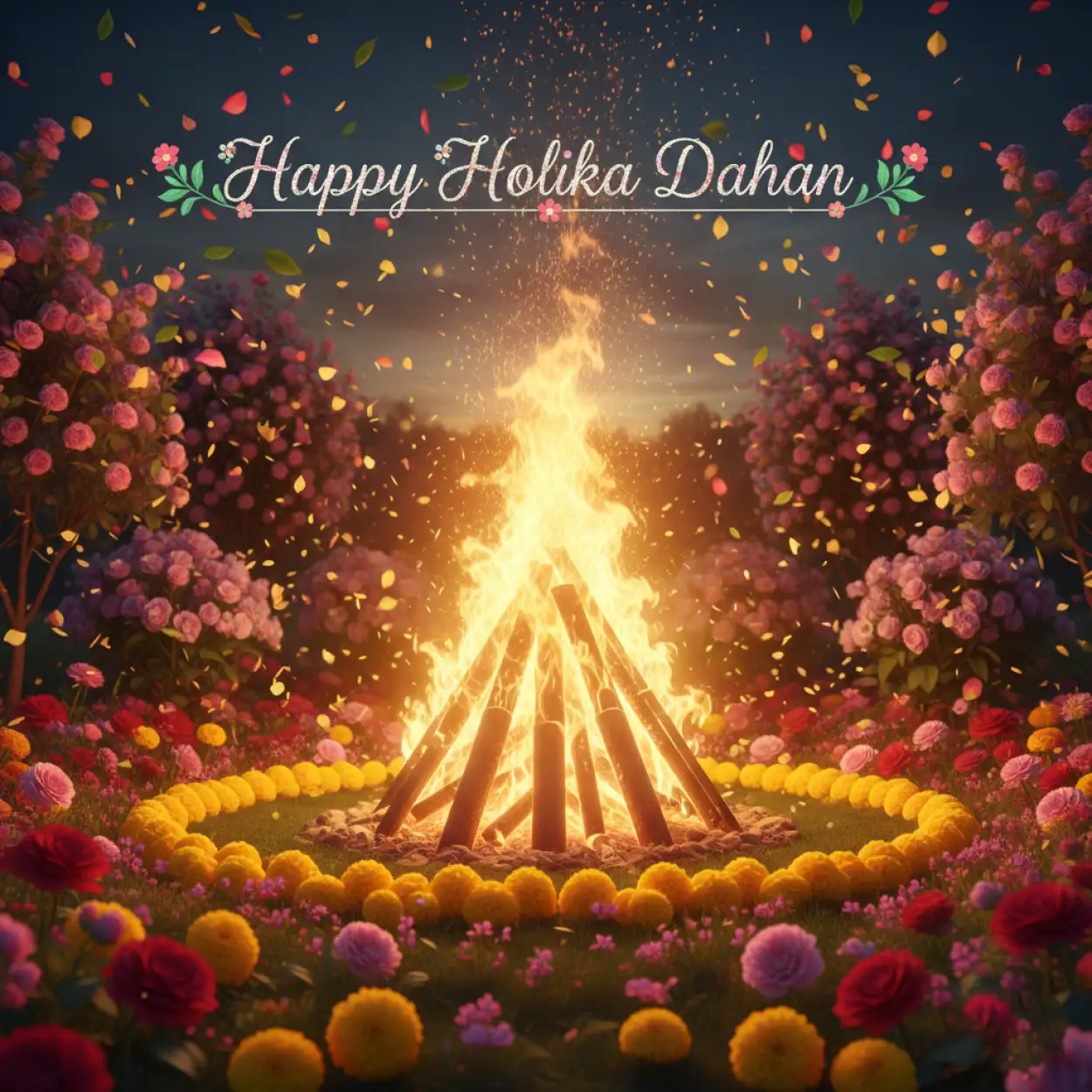 Free Download Happy Holika Dahan Festive Background Png - High Quality Happy Holika Dahan Transparent PNG