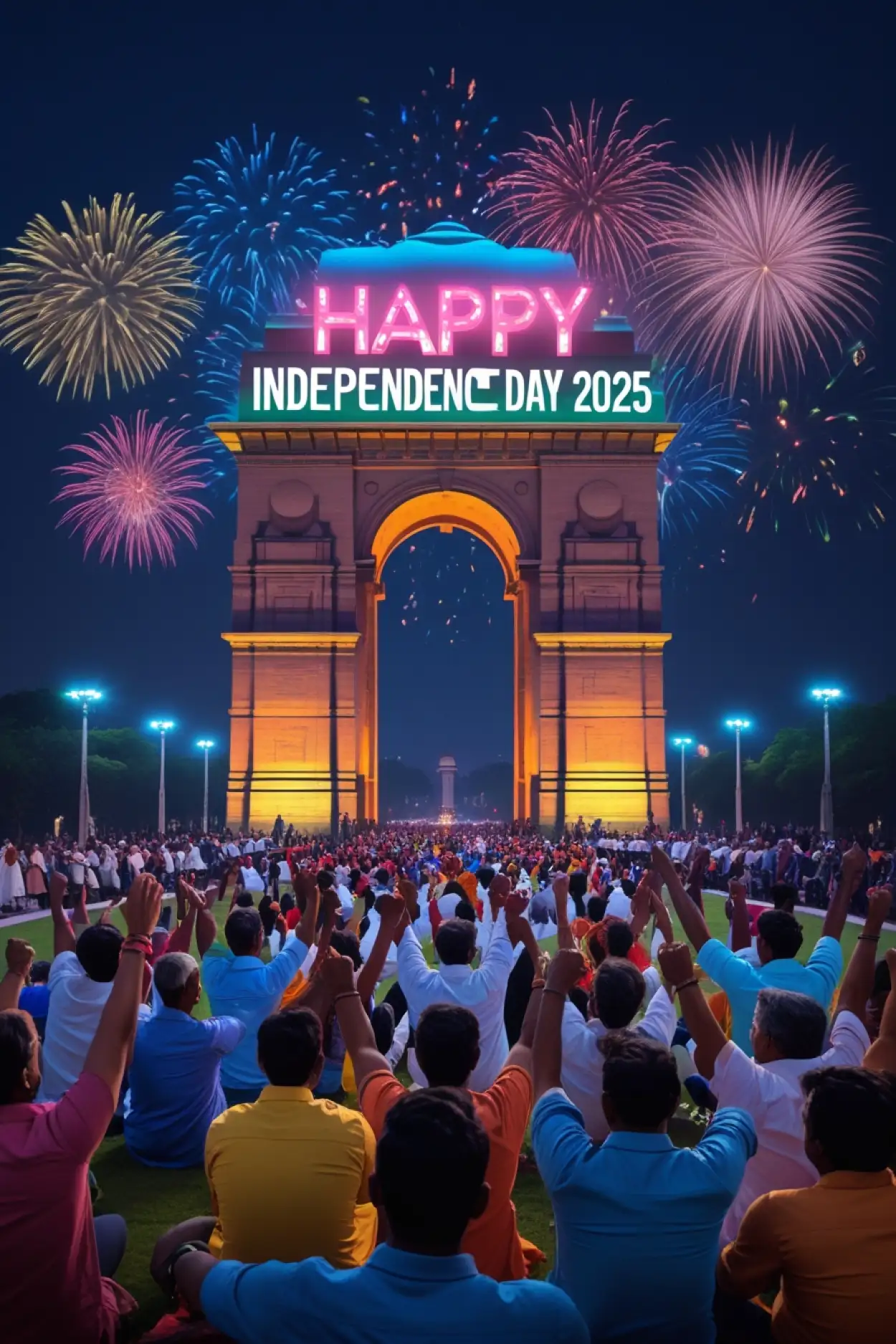 Free Download Happy Independence Day 2025 Youtube Thumbnail Design - High Quality Happy Independence Day 2025 Background