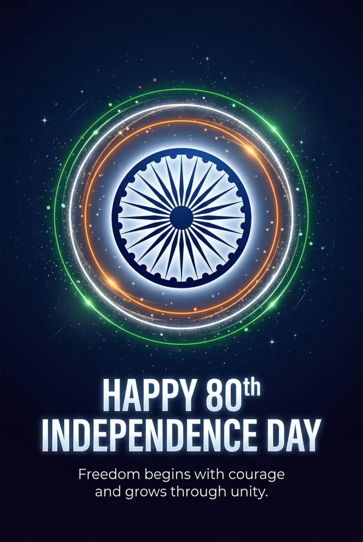 Free Download Happy Independence Day 2026 Ashoka Chakra Images - High Quality Happy Independence Day 2026 Image