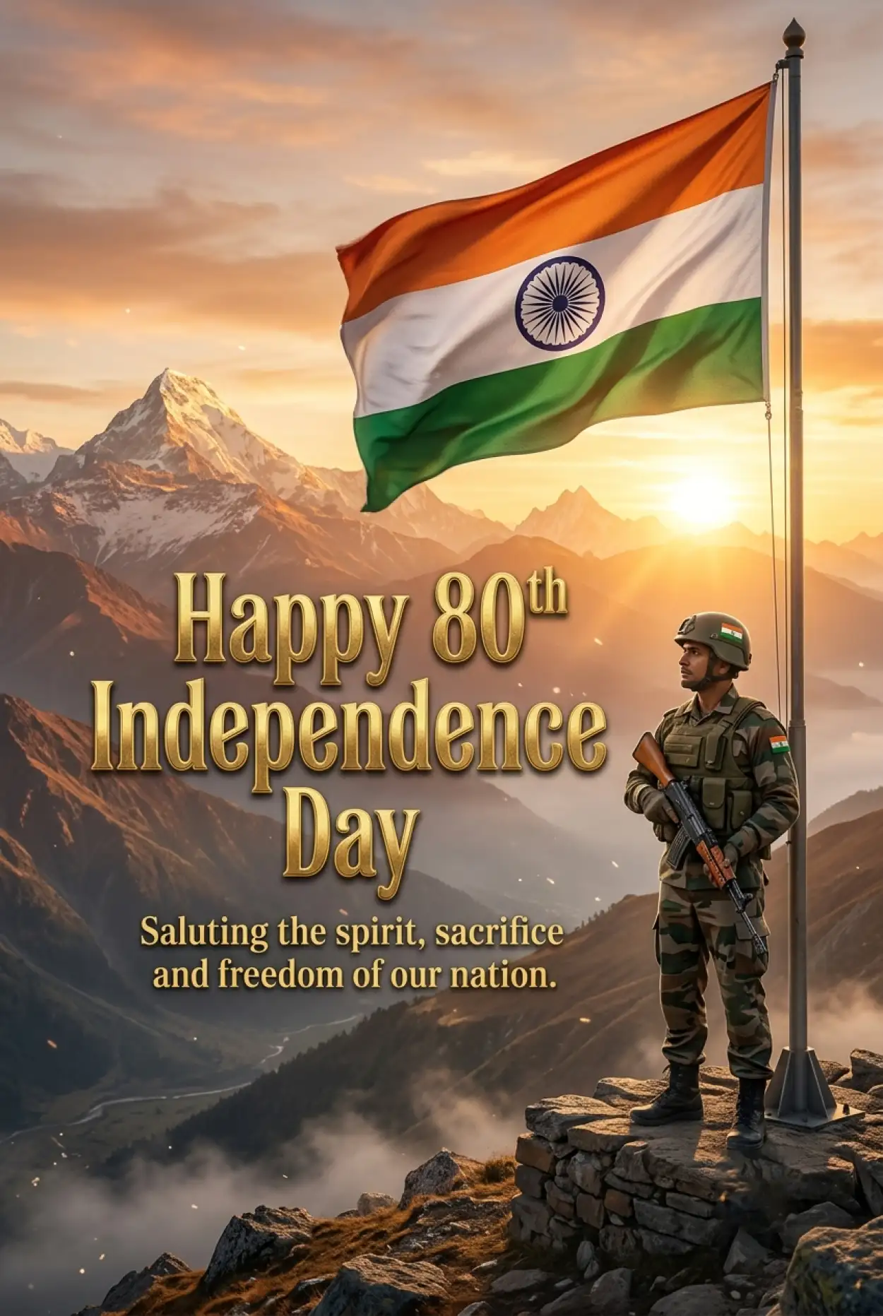Free Download Happy Independence Day 2026 Greeting Images - High Quality Happy Independence Day 2026 Image