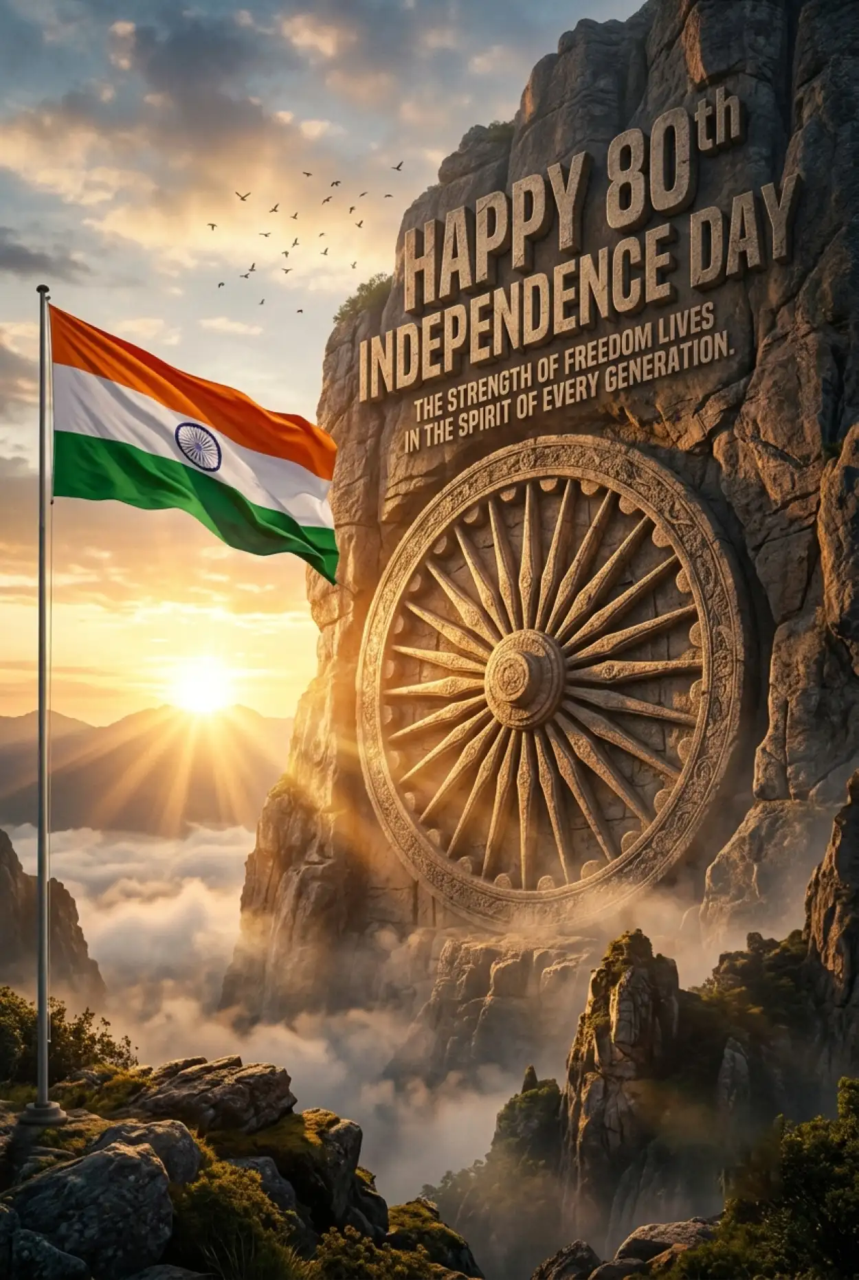 Free Download Happy Independence Day 2026 Instagram Reel Poster - High Quality Happy Independence Day 2026 Image