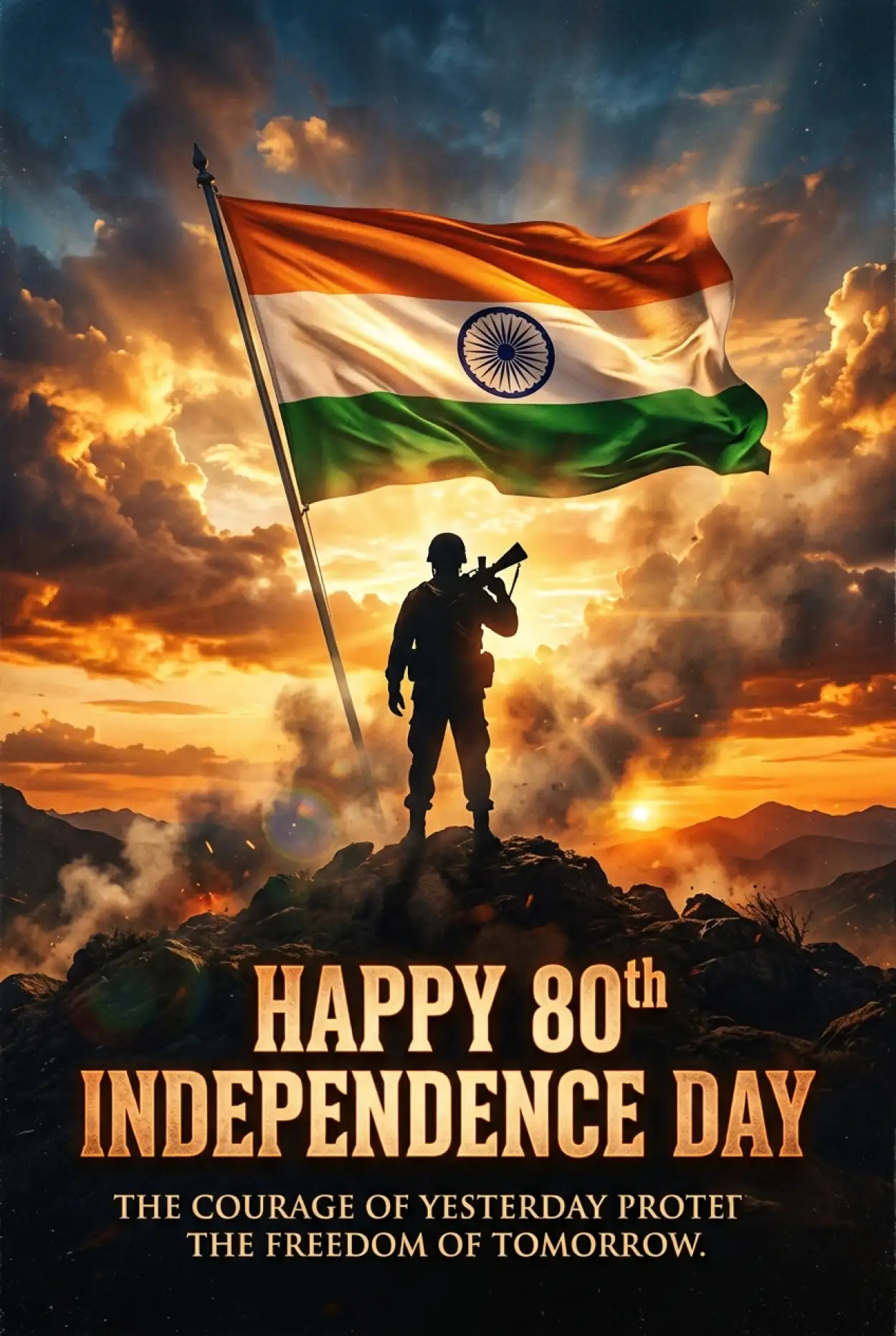 Free Download Happy Independence Day 2026 Modern Poster - High Quality Happy Independence Day 2026 Image