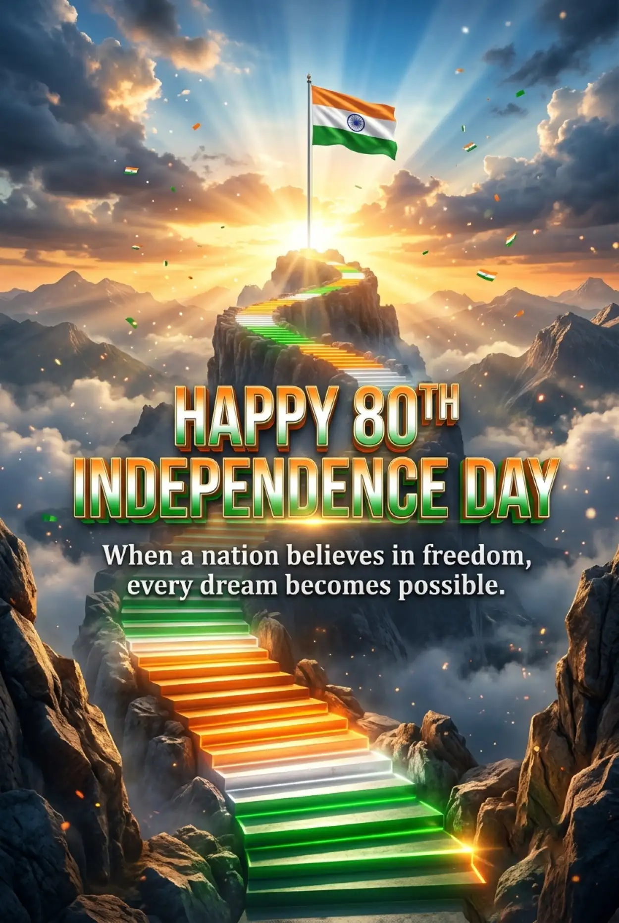 Free Download Happy Independence Day 2026 Patriotic Quotes - High Quality Happy Independence Day 2026 Image