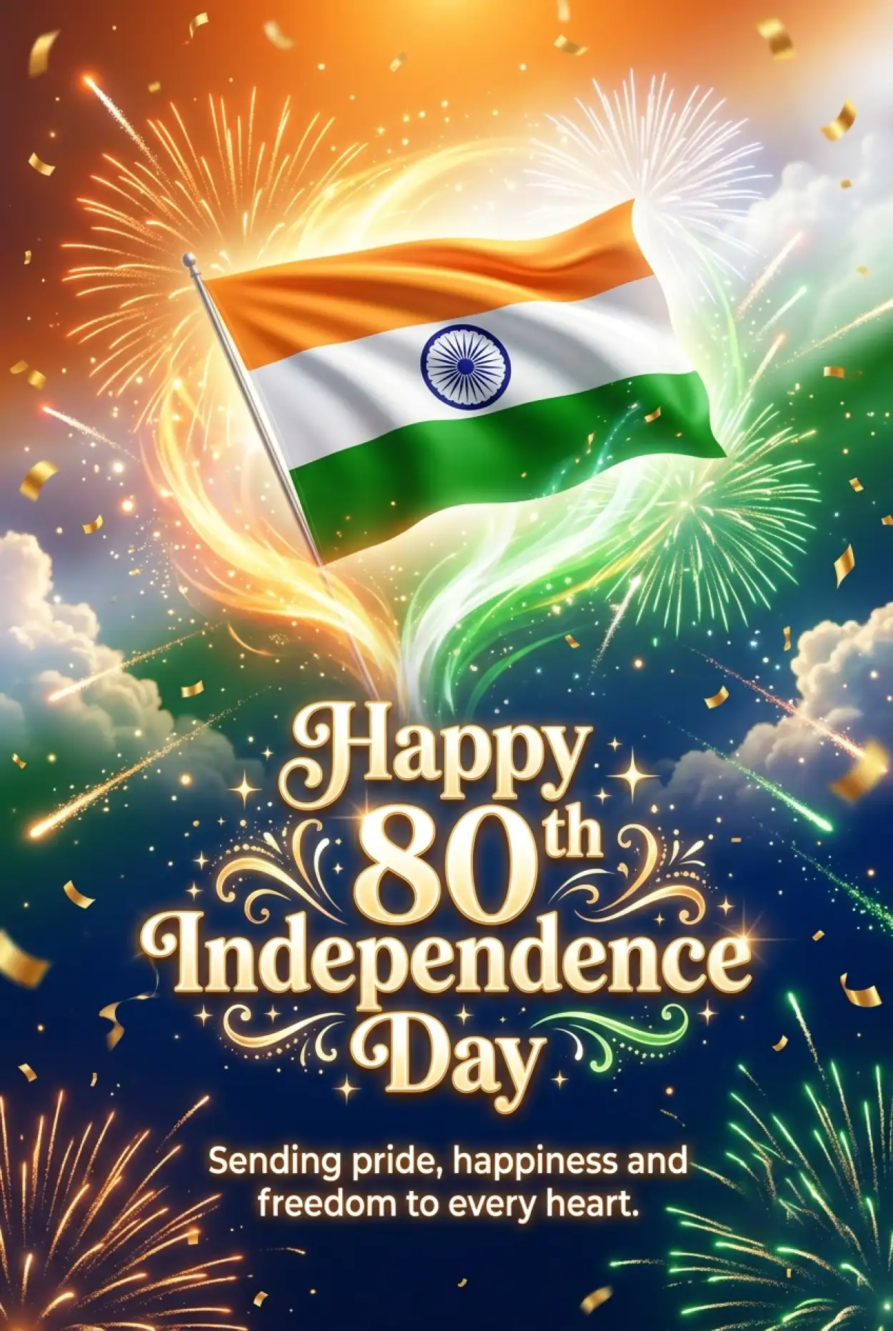 Free Download Happy Independence Day 2026 Short Wishes - High Quality Happy Independence Day 2026 Image