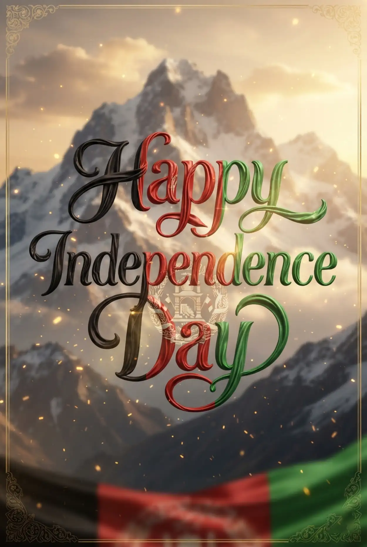 Free Download Happy Independence Day Afghanistan Social Media Greeting Card - High Quality Afghan Independence Day 2026 Image